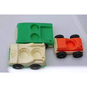 Fisher Price Little People Play Family Garage Cars Lot of 3 Vehicles 1970s-80s